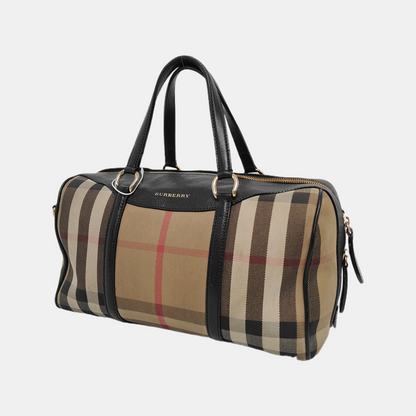 BURBERRY Alchester Multicolor Canvas Handbag Golden hardware-(SKU)-939790011