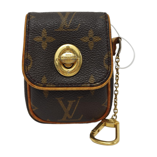 LOUIS VUITTON TULUM Brown Coated Canvas Monogrammed Change Purse Golden hardware-(SKU)-947601683