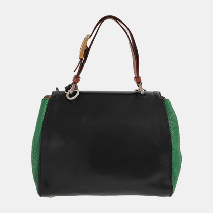 FENDI Black Calfskin Crossbody Bag Golden Silver Hardware Removable shoulder strap-(SKU)-947588628