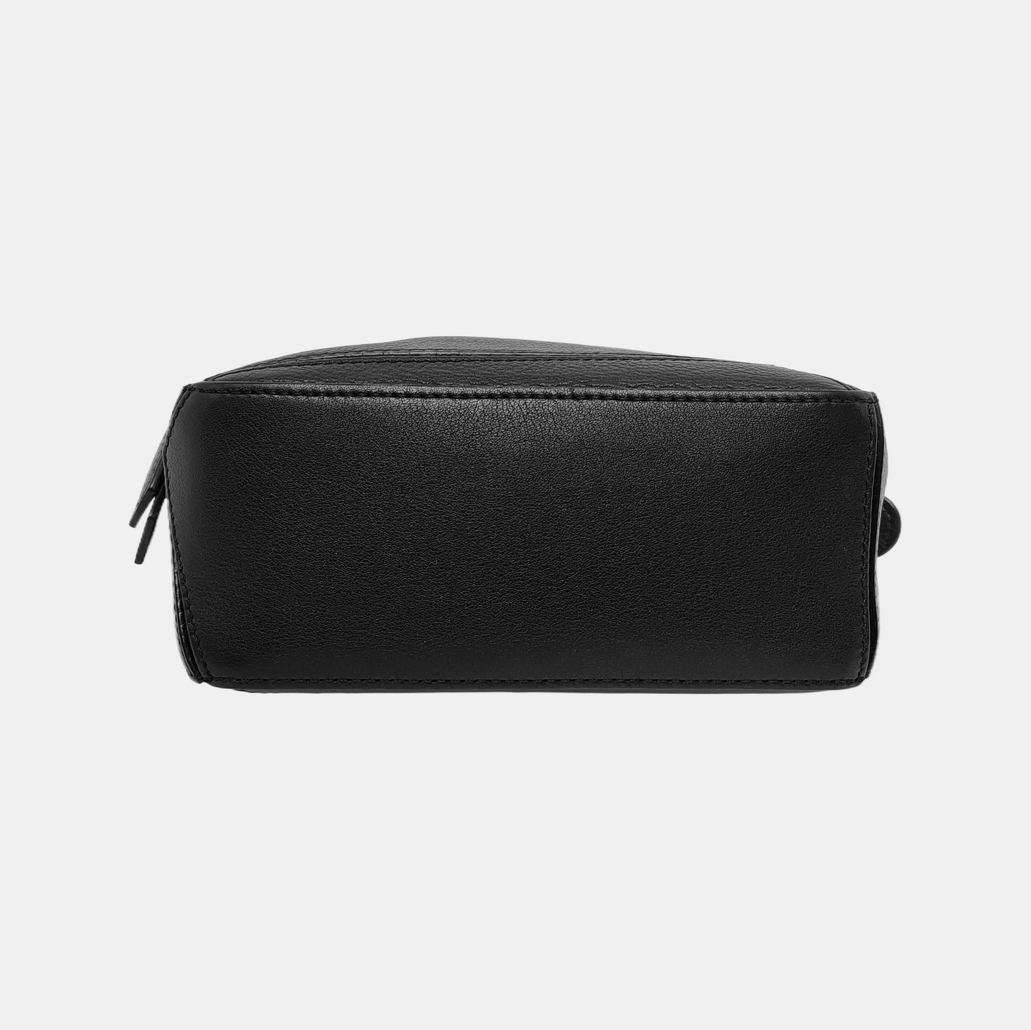 LOEWE Puzzle Mini Black Calf Leather Geometric Crossbody Shoulder Bag Tote Bag-(SKU)-948018688