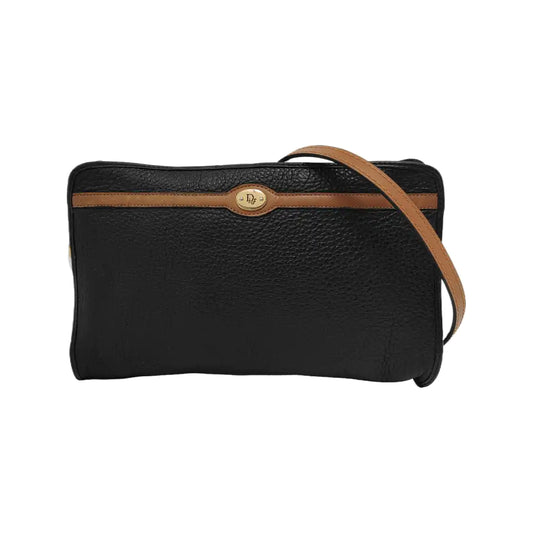 DIOR Black Leather Single Shoulder Bag Golden hardware-(SKU)-948124105