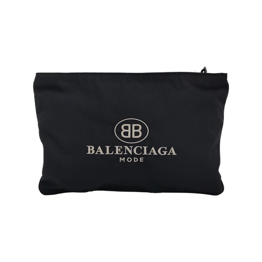 BALENCIAGA Cabas Black Canvas Printed Fanny Pack Ruthenium color hardware-(SKU)-948124295