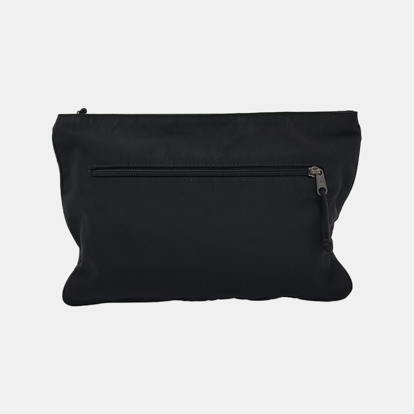 BALENCIAGA Cabas Black Canvas Printed Fanny Pack Ruthenium color hardware-(SKU)-948124295