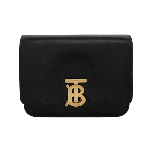 BURBERRY TB mini Black Cowhide Clutch腰包/胸包 Golden hardware-(SKU)-948383912