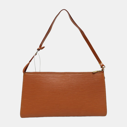 LOUIS VUITTON ACCESSOIRES 棕色EPI牛皮水波纹麻将包Handheld包 Golden hardware Vintage model Removable shoulder strap-(SKU)-948516772