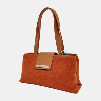 BVLGARI BVLGARI LOGOOrange Fabric Single Shoulder Bag-(SKU)-948941117