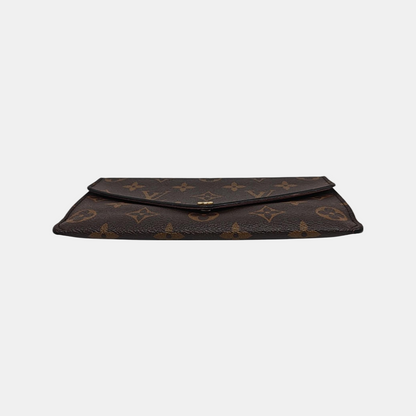 LOUIS VUITTON JEANNE Brown coated canvas vintage wallet Golden hardware Sub-bag-(SKU)-949079769