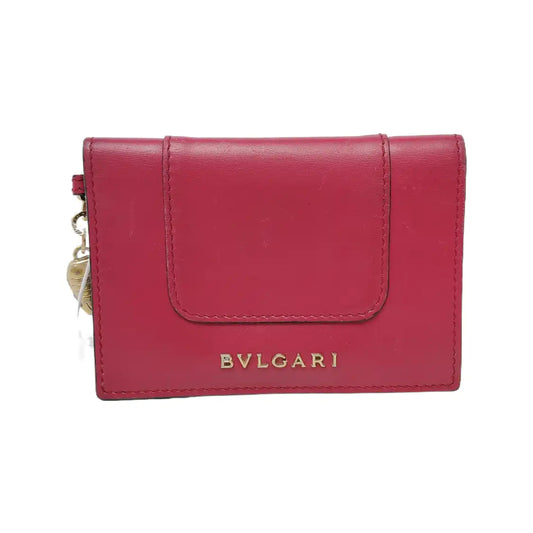 BVLGARI SERPENTI FOREVER Rose Red Leather Snake Head Wallet Gold Black White Green Hardware-(SKU)-949211003