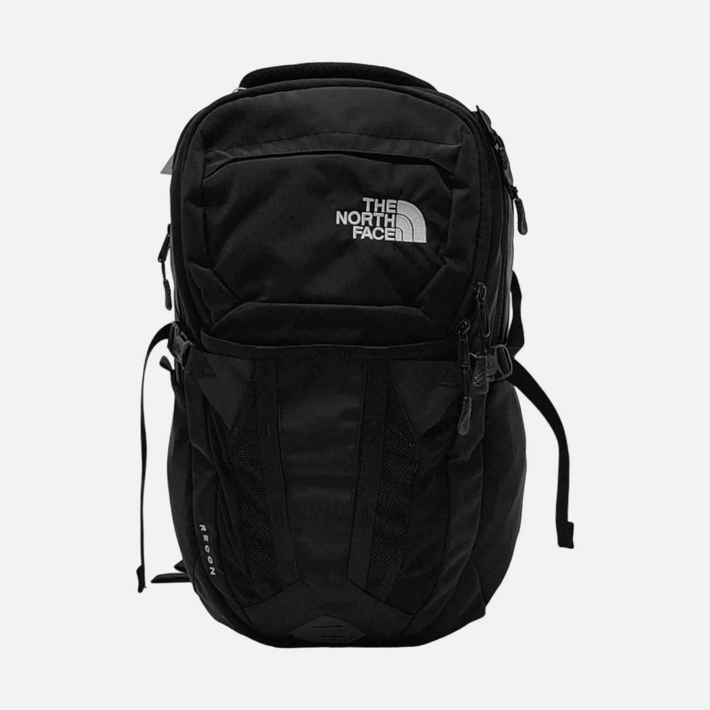 THE NORTH FACE Black Fabric Woven Backpack Tote Black hardware-(SKU)-949749313