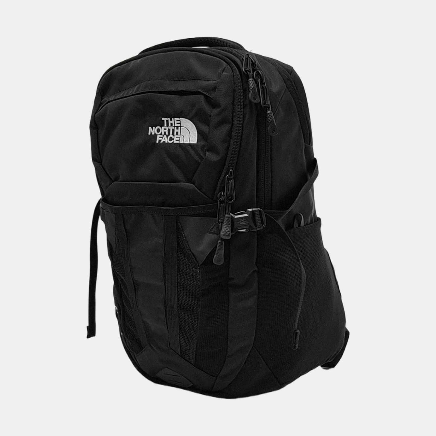THE NORTH FACE Black Fabric Woven Backpack Tote Black hardware-(SKU)-949749313