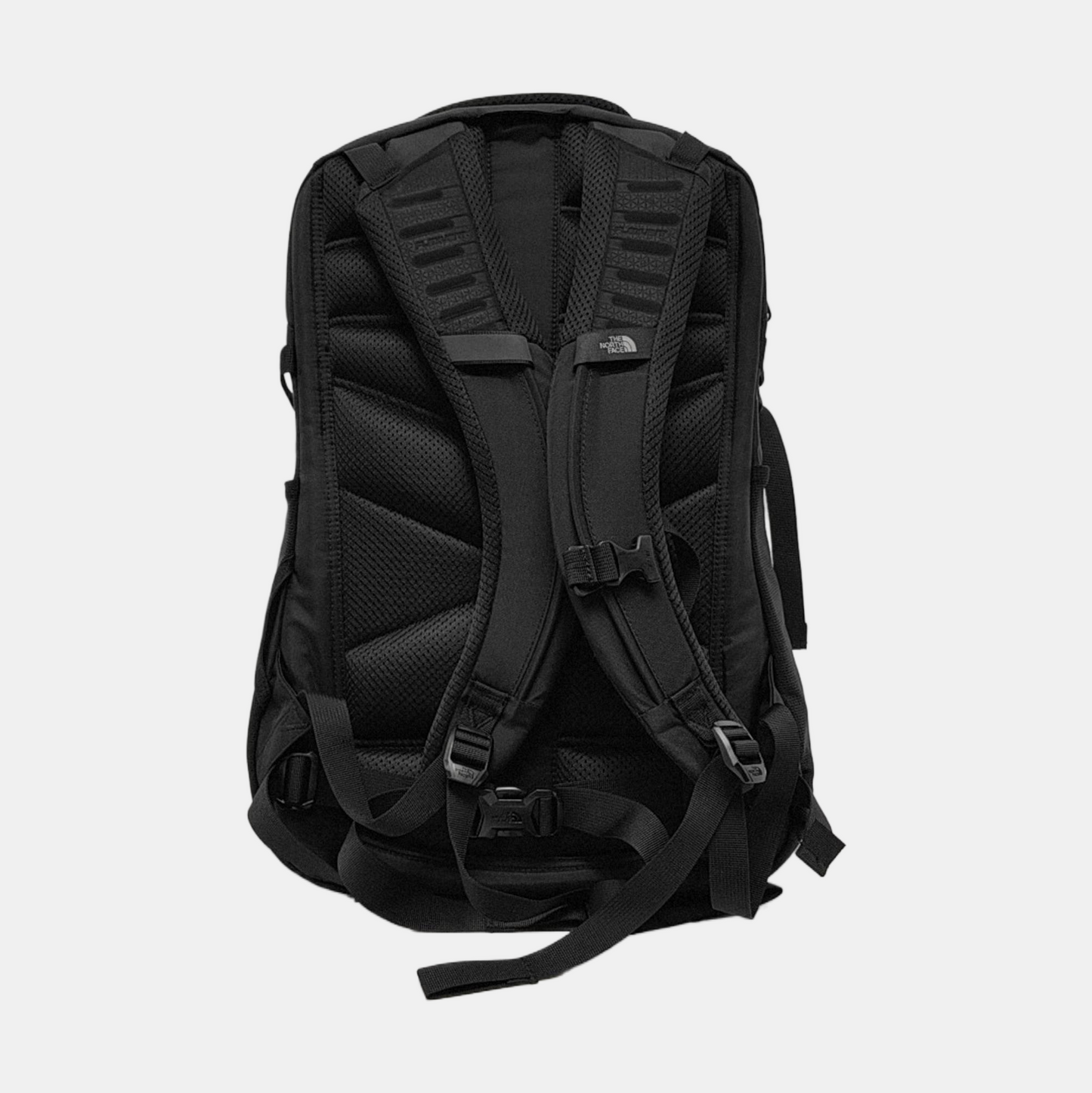 THE NORTH FACE Black Fabric Woven Backpack Tote Black hardware-(SKU)-949749313