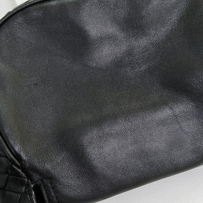 BOTTEGA VENETA Nodini Small size Black Lamb Leather Woven Crossbody Ruthenium color hardware-(SKU)-949692354