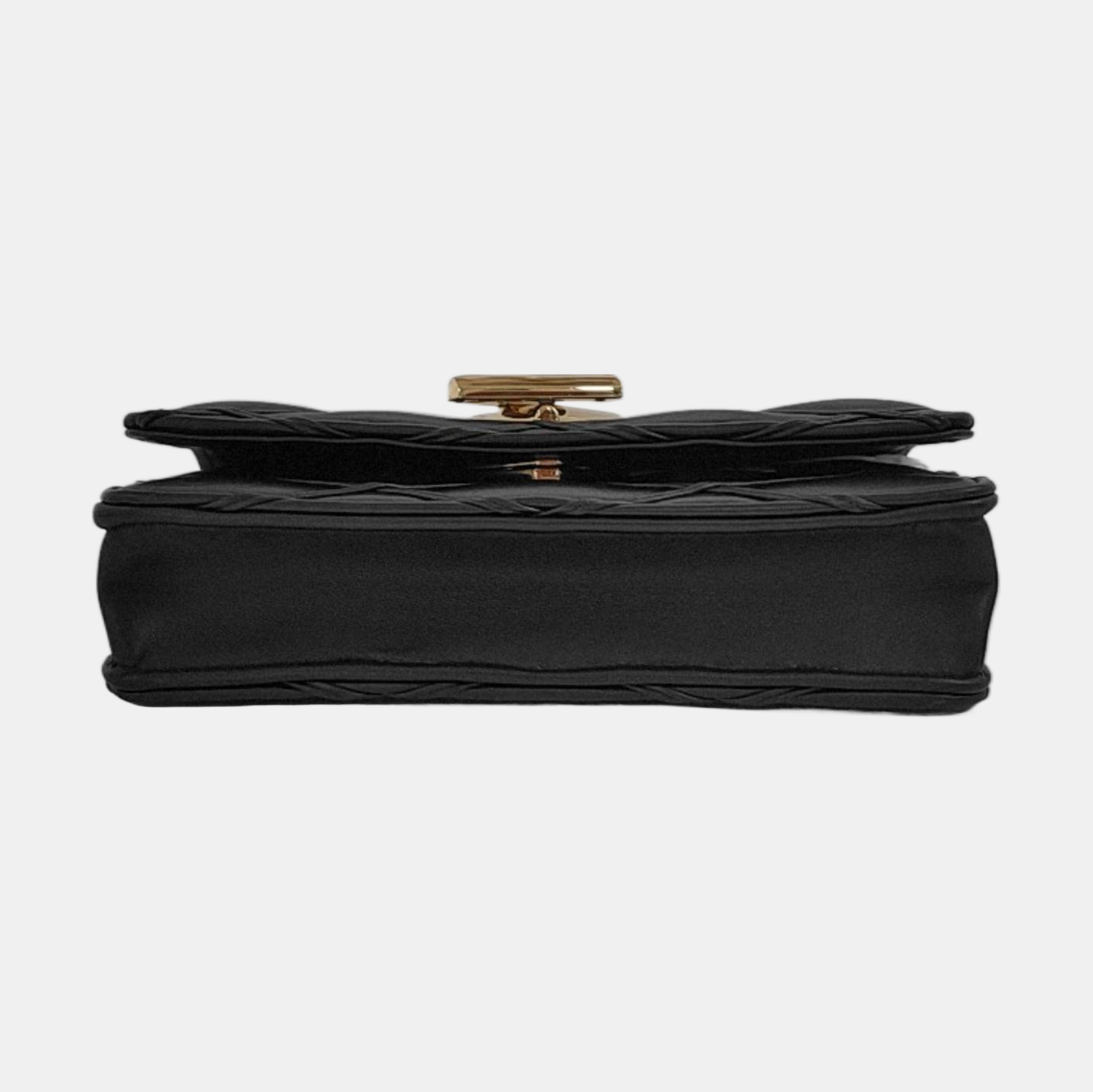 LOUIS VUITTON GO-14 Black Lamb Leather Quilted Shoulder Bag Handbag with Detachable Strap-(SKU)-950080865