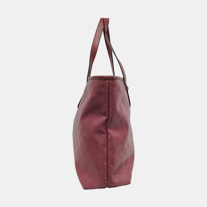 GUCCI GG Imprime Pink coated canvas old flower handbag, single shoulder bag Golden hardware-(SKU)-950148473