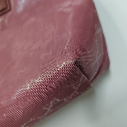 GUCCI GG Imprime Pink coated canvas old flower handbag, single shoulder bag Golden hardware-(SKU)-950148473