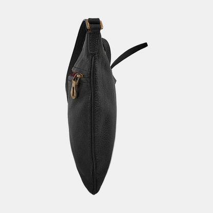 LOEWE Black Leather Crossbody Bag Single Shoulder Bag Golden hardware-(SKU)-950255613