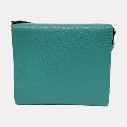 HERMÈS Cinhetic Velvet Green Chèvre Mysore Goat Leather Crossbody Shoulder Bag Golden Hardware D Removable Shoulder Strap-(SKU)-950551158