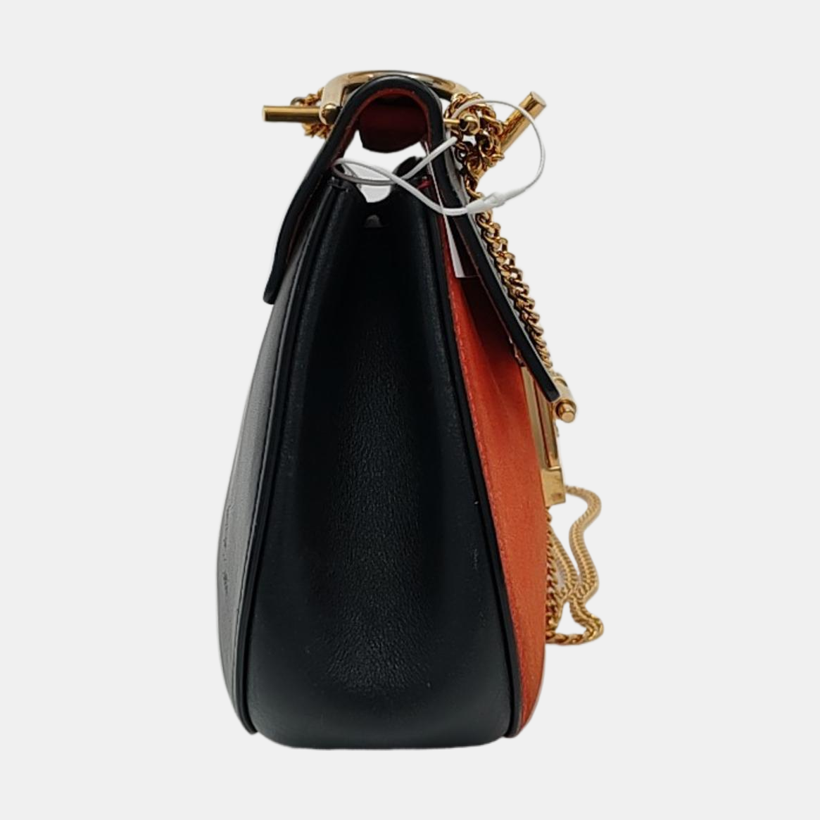 Chloé Drew Medium size Red Leather Piggy Bag Crossbody Single Shoulder Bag Golden hardware-(SKU)-950713854