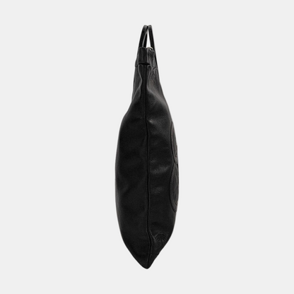 CELINE Black leather quilted handbag Silver Hardware-(SKU)-950632475