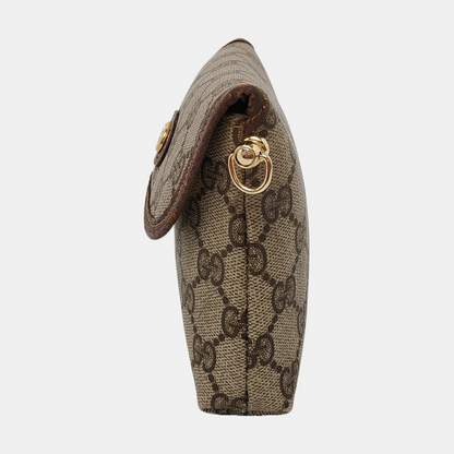 GUCCI Tote bag Khaki Coated Canvas Monogram Handbag Single Shoulder Bag Crossbody Bag Golden hardware-(SKU)-950487300