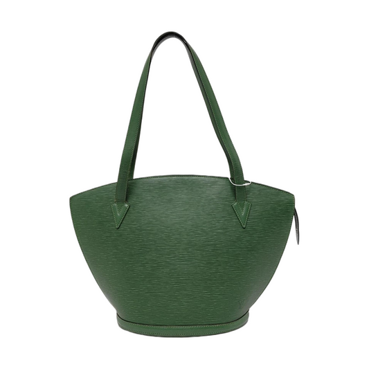 LOUIS VUITTON SAINT JACQUES Large size 绿色EPI牛皮水波纹Shoulder Bag Handbag Golden hardware Vintage model-(SKU)-950476645