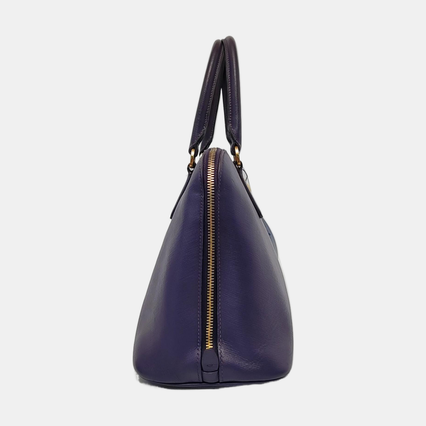 PRADA Promenade Purple Cowhide Logo Monogram Crossbody Shoulder Bag Single Shoulder Bag Golden hardware-(SKU)-950771962