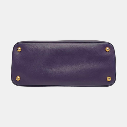 PRADA Promenade Purple Cowhide Logo Monogram Crossbody Shoulder Bag Single Shoulder Bag Golden hardware-(SKU)-950771962