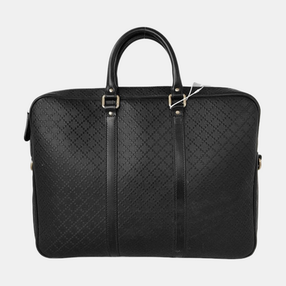 GUCCI GG Imprime Black cowhide tote bag Silver Hardware-(SKU)-950646156