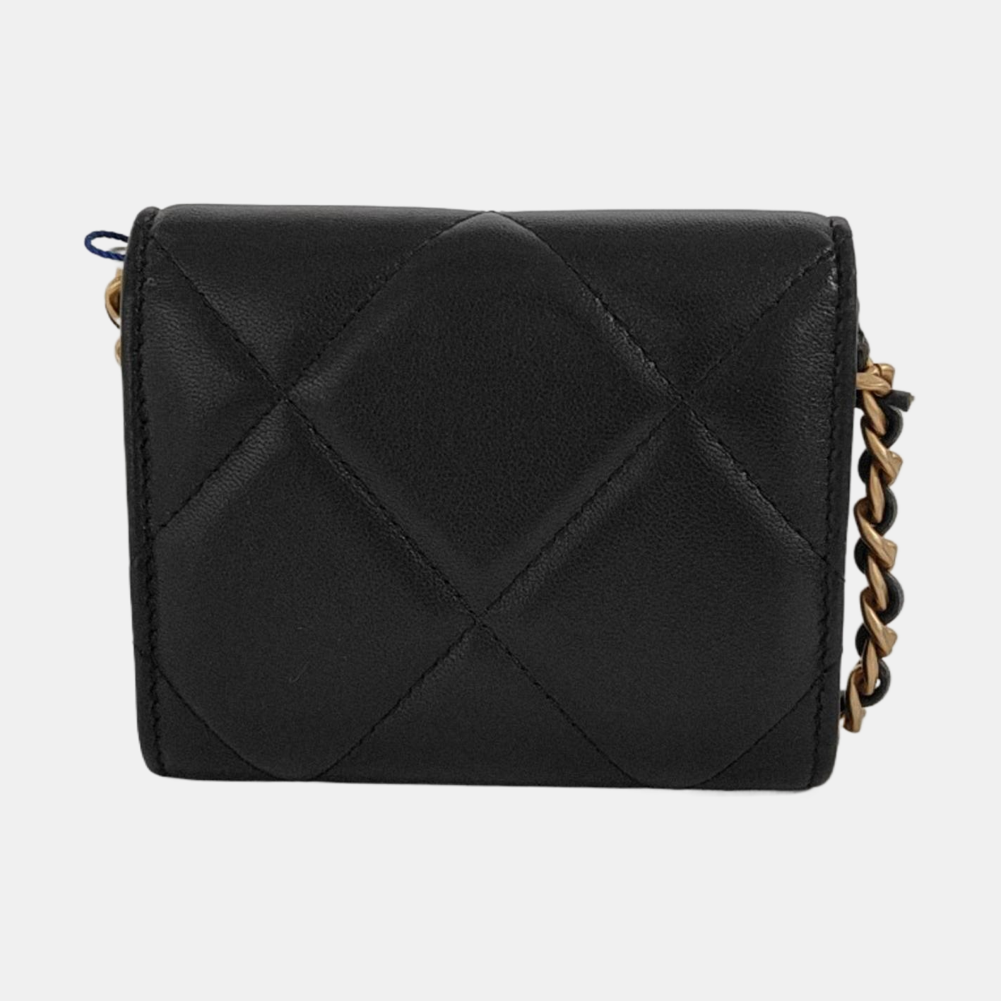 CHANEL CHANEL 19 Black Sheepskin Quilted Diamond Pattern Crossbody Bag Single Shoulder Bag Golden Silver Palladium Hardware 31 Clasp-(SKU)-951093853
