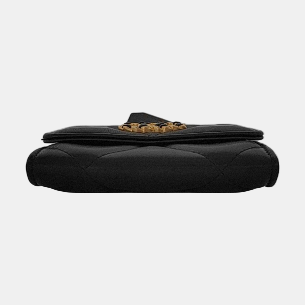 CHANEL CHANEL 19 Black Sheepskin Quilted Diamond Pattern Crossbody Bag Single Shoulder Bag Golden Silver Palladium Hardware 31 Clasp-(SKU)-951093853