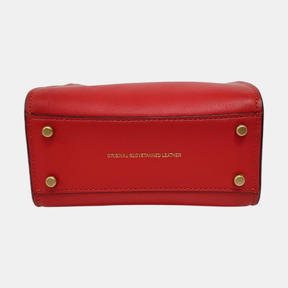 COACH CASHIN mini Red Leather Single Shoulder Bag Crossbody Bag Handbag Golden hardware Removable shoulder strap-(SKU)-950892383