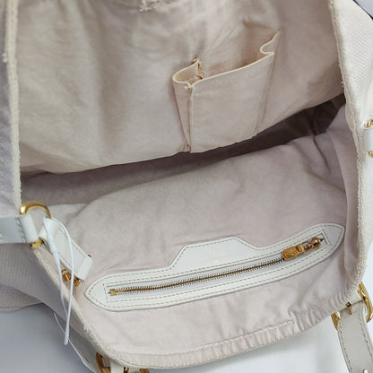 LOUIS VUITTON TAHITIENNE CABAS Medium size Pink Canvas Crocodile Patterned Shoulder Bag Tote Bag Golden hardware-(SKU)-950928917