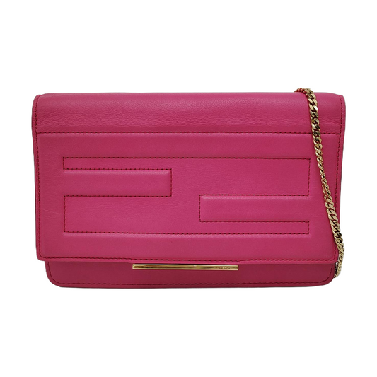 FENDI Tube Fuchsia cowhide quilted single shoulder bag crossbody bag Golden hardware Removable shoulder strap-(SKU)-951180013
