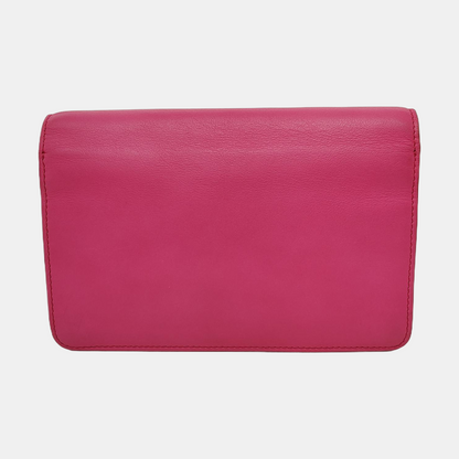FENDI Tube Fuchsia cowhide quilted single shoulder bag crossbody bag Golden hardware Removable shoulder strap-(SKU)-951180013
