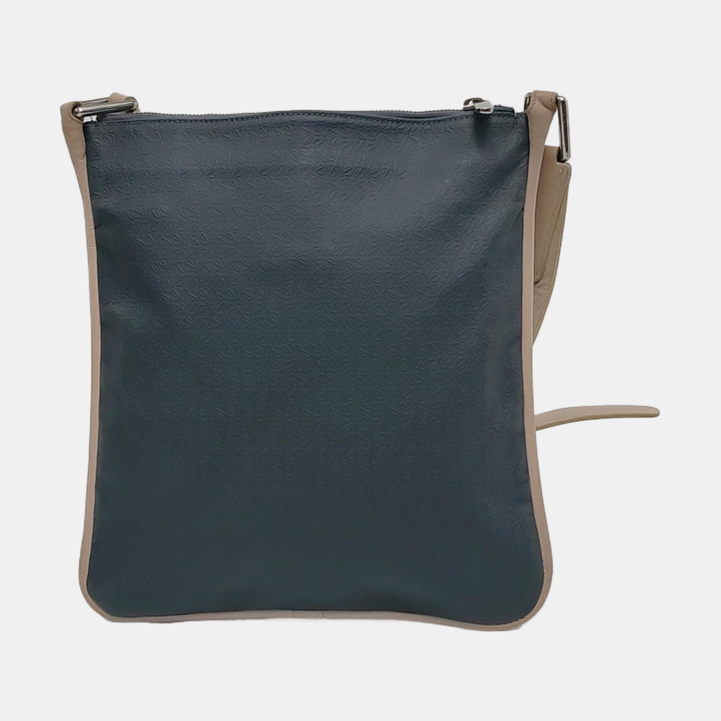 LOEWE Blue Cowhide Crossbody Bag Silver Hardware-(SKU)-950955098