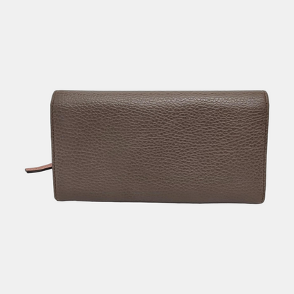 GUCCI Swing Elephant Gray Cowhide Wallet Golden hardware-(SKU)-951312707