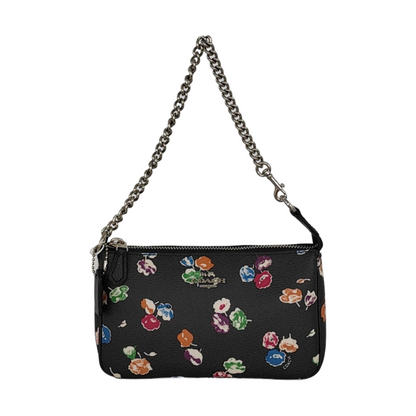 COACH NOLITA Black Coated Canvas Printed Tote Bag Silver Hardware-(SKU)-951332684