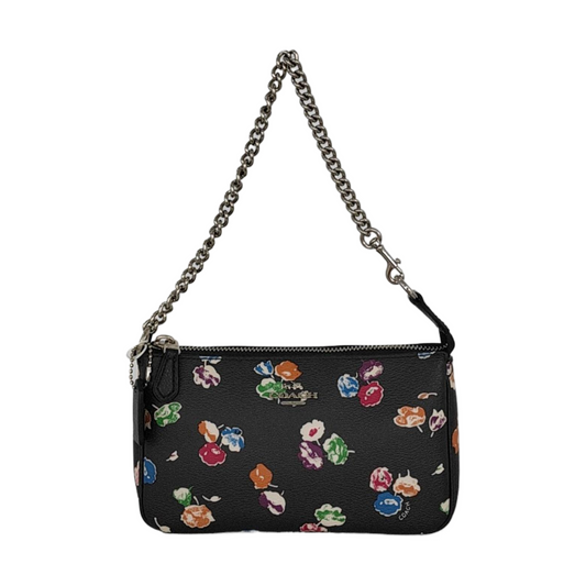 COACH NOLITA Black Coated Canvas Printed Tote Bag Silver Hardware-(SKU)-951332684