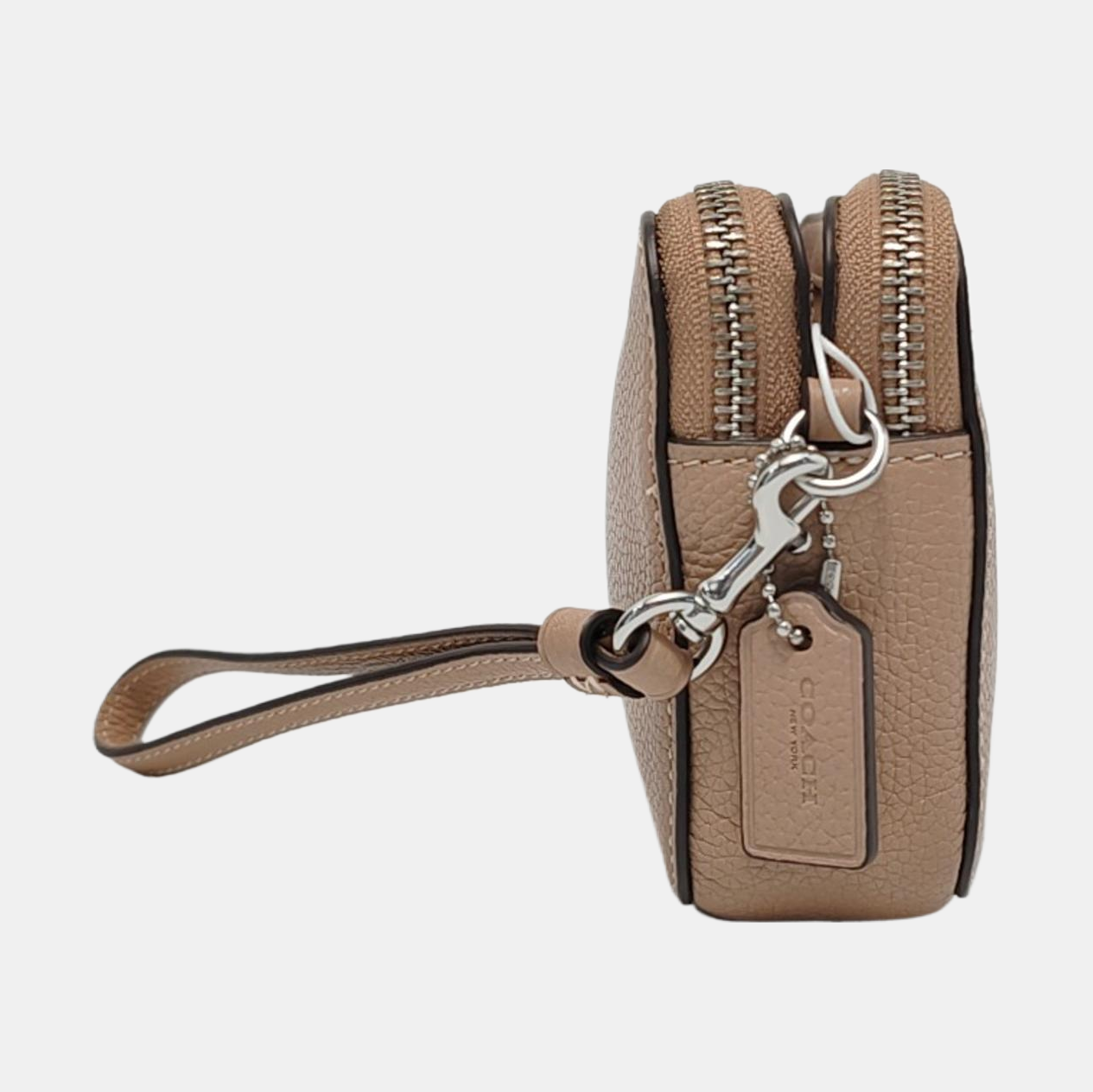 COACH Camera Bag Brown Leather Single Shoulder Bag Crossbody Bag Silver Hardware Removable shoulder strap-(SKU)-951332915