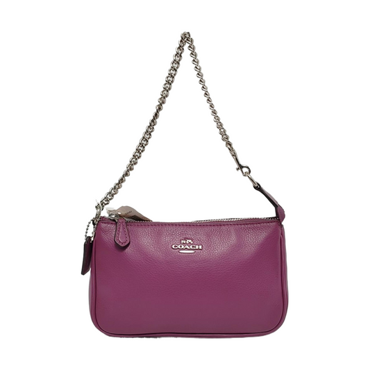 COACH NOLITA Purple Leather Carriage Shoulder Bag Tote Bag Silver Hardware-(SKU)-951333316