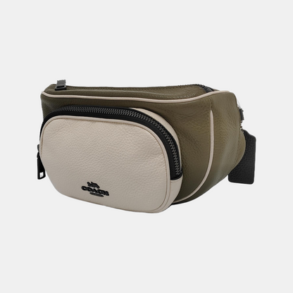 COACH Green Leather Fanny Pack Black hardware-(SKU)-951332811