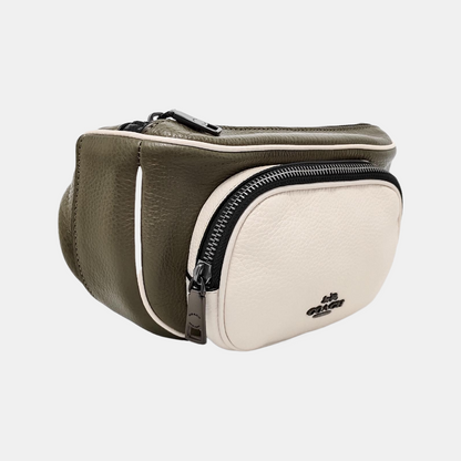 COACH Green Leather Fanny Pack Black hardware-(SKU)-951332811