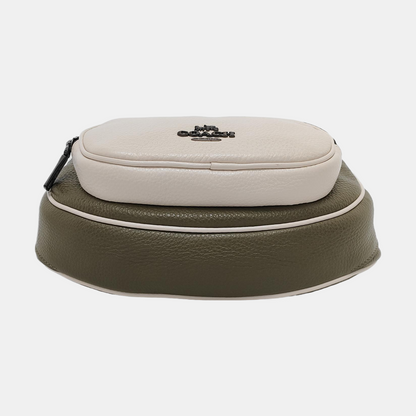 COACH Green Leather Fanny Pack Black hardware-(SKU)-951332811