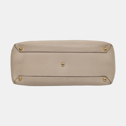 BURBERRY The Banner Large size Beige Cowhide Single Shoulder Bag Crossbody Bag Handbag Golden hardware Removable shoulder strap-(SKU)-951413572