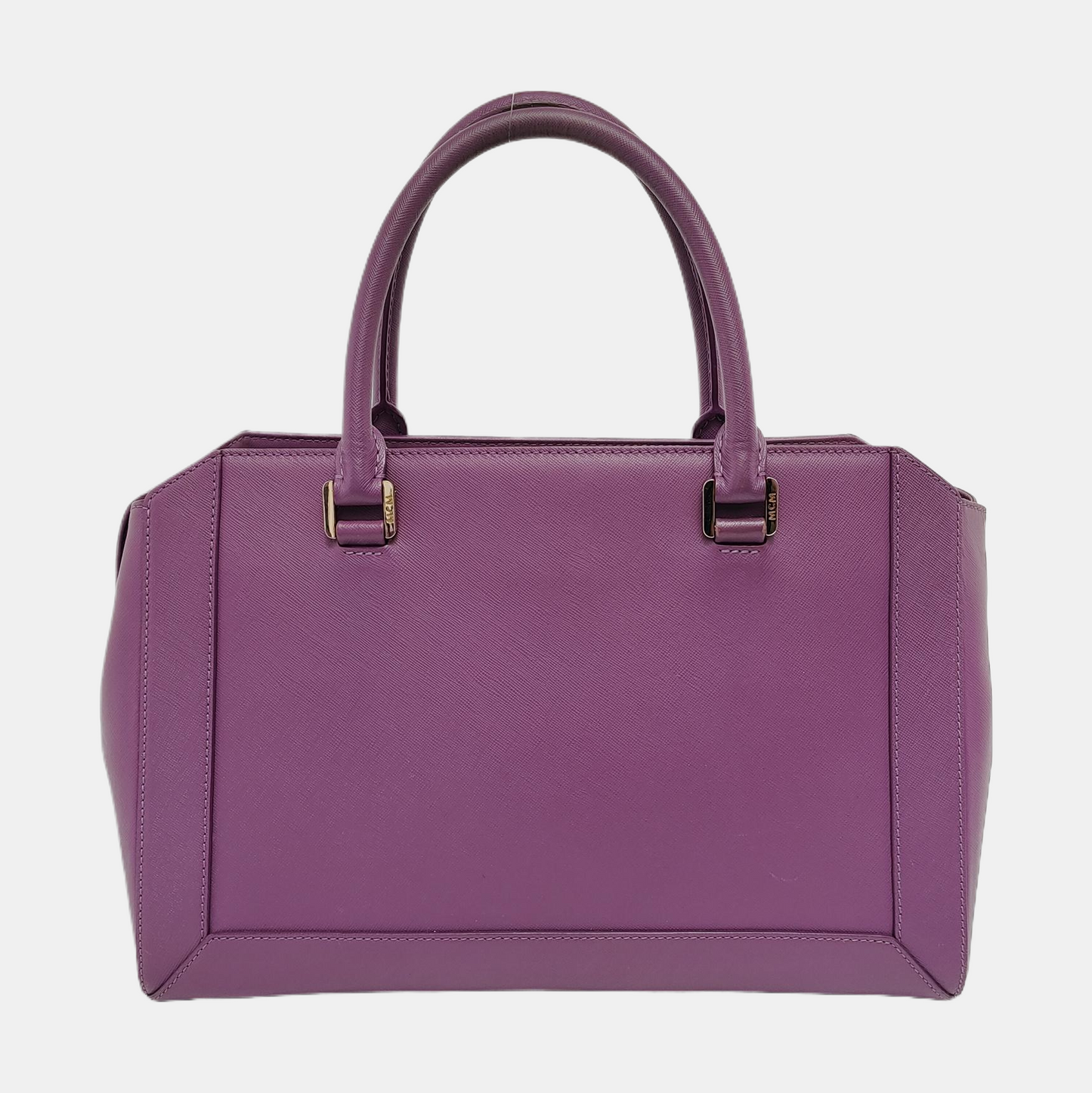 MCM NUOVO Purple Leather Crossbody Handbag Single Shoulder Bag Golden hardware Removable shoulder strap-(SKU)-951703920