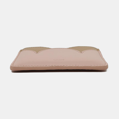 Chloé Pink Cowhide Quilted Card Case-(SKU)-951414121