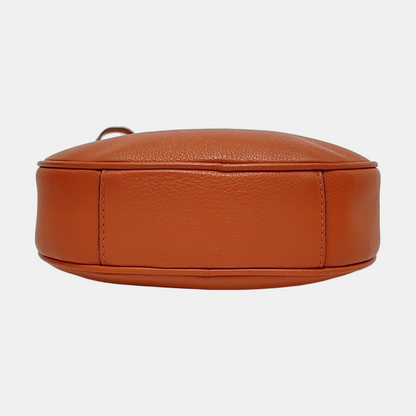 MICHAEL KORS Jet Set Orange Red Leather Single Shoulder Bag Crossbody Bag Golden hardware-(SKU)-951616686