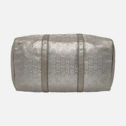 GUCCI Joy Medium size Silver Coated Canvas Monogram Handbag Golden hardware-(SKU)-950869201