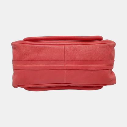 Chloé Paraty Medium size Orange-pink cowhide shoulder bag/crossbody bag/handbag Golden hardware Removable shoulder strap-(SKU)-951656466