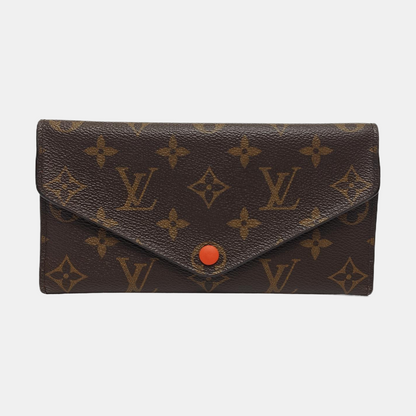 LOUIS VUITTON JOSÉPHINE Brown coated canvas vintage wallet Golden hardware-(SKU)-951962594